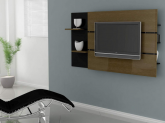 Painel Decor para TV LCD/LED de 40" a 52". Imbuia/Preto
