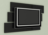 Painel Móbile para TV LCD/LED de até 46". Preto -Multivisão