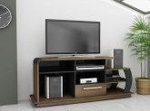 Rack Lirio para TV até 46 Imbuia/Preto - Multivisão