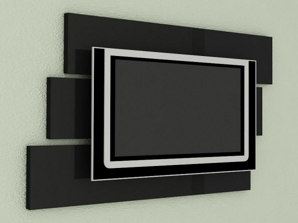 Painel Móbile para TV LCD/LED de até 46". Preto -Multivisão