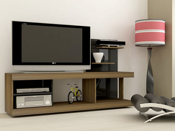 Rack Vision para TV até 42 Imbuia/Preto - Multivisão