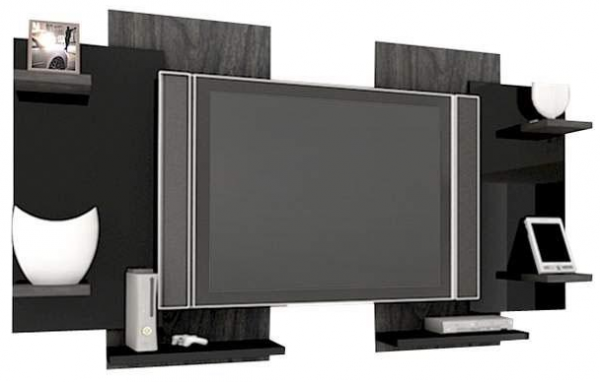 Painel Modern para TV até 52" Ciliégio/Preto - Multivisão
